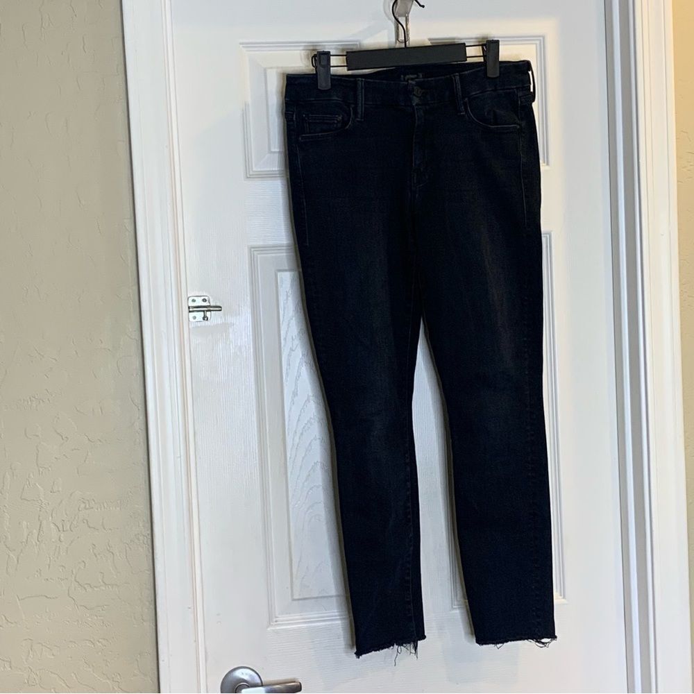 MOTHER The Looker Ankle Fray in BlackBird Size 28 - Picture 5 of 16